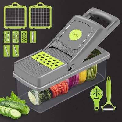 Wees creatief in de keuken met onze 12 in 1 handmatige Mandoline Fruit Vegetable Slicer