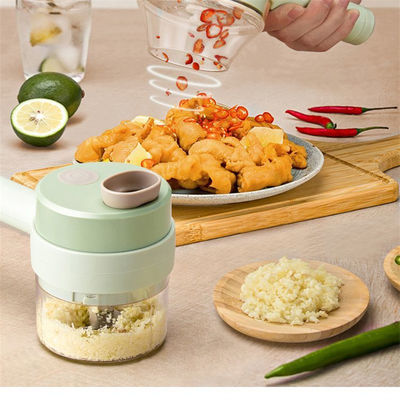 Europa Draagbare 4 in 1 groentenknipset Smart Gadget Elektrische snijmachine Keuken Chopper
