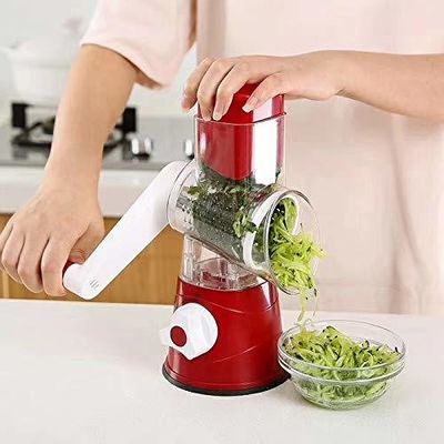 Verbeter je keuken met deze handmatige roterende kaasgrater ronde tumbling box shredder