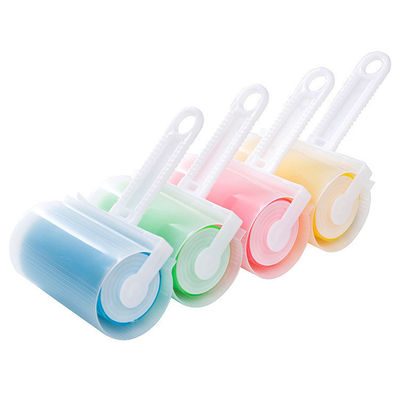 Blauwe huishoudelijke haarverwijder Lint Roller met herbruikbare kleverige vellen en wasbaar deksel