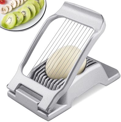 Roestvrijstalen eiersnijmachine voor perfect gesneden gekookte eieren en sappige aardbeien