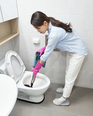 Custom logo mini toiletpomp voor het ontstoppen van toiletten ABS roestvrij staal rubber nylon