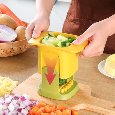 2 in 1 Groentenhaker Knippen Snijmachine handmatig knippen pers Knoflook enz. roestvrij staal