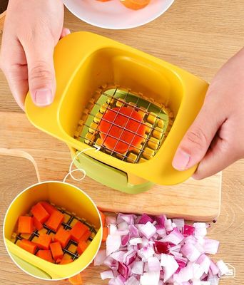 2 in 1 Groentenhaker Knippen Snijmachine handmatig knippen pers Knoflook enz. roestvrij staal