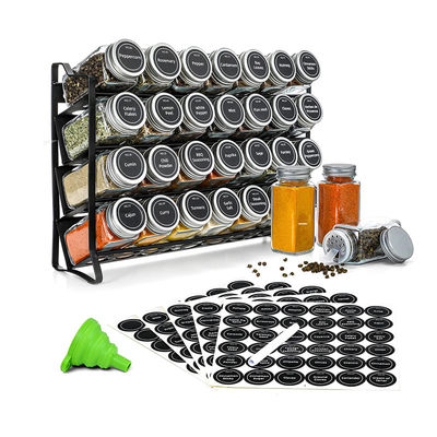 4 lagen draad ijzeren gaas Spice Jar Rack voor Keuken Organisatie Rack Grootte 30*9.8*23.3cm