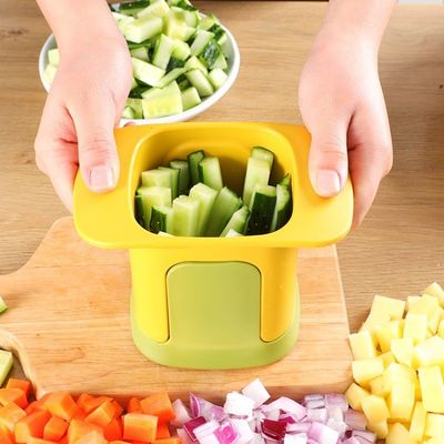 2 in 1 Groentenhaker Knippen Snijmachine handmatig knippen pers Knoflook enz. roestvrij staal
