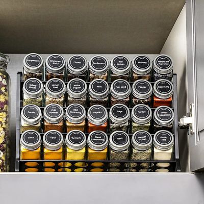 4 lagen draad ijzeren gaas Spice Jar Rack voor Keuken Organisatie Rack Grootte 30*9.8*23.3cm
