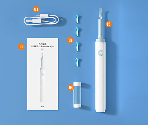 3.9mm HD Digital WiFi Ear Otoscope met AI Directional Function en WiFi Connectivity
