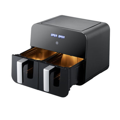 9L touchscreen dubbele luchtfryer elektrische diepfryer smart rack zonder olie huishouden