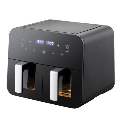 9L touchscreen dubbele luchtfryer elektrische diepfryer smart rack zonder olie huishouden