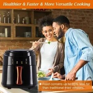 6L 3L touchscreen dubbele luchtfryer elektrische diepfryer oven smart rack zonder olie luchtfryer plastic