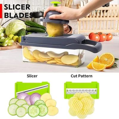 Veelzijdige plastic haker voor groenten en fruit Duurzaam keukengereedschap 35.5x11.8x11.8cm