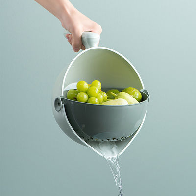 Restaurant Dubbellaag Afneembaar Draaiend Drainage Basket Plastic Vogel Drain Basket