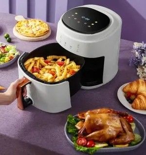 Commerciële De 8l roestvrijstalen voering Custom Silver Crest Air Fryers voor het koken