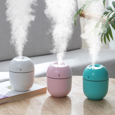 220 ml draagbare ultrasone luchtbevochtiger met LED nachtlamp en USB aroma diffuser