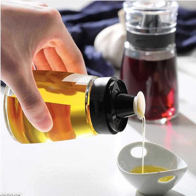 Doorzichtige glazen oliepot 170 ml azijn olie spuitfles Set voor keukenvoorzieningen 425g