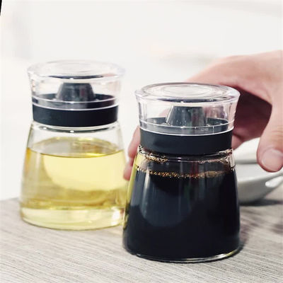 Doorzichtige glazen oliepot 170 ml azijn olie spuitfles Set voor keukenvoorzieningen 425g