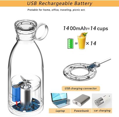 NO App-Controlled Mini Juicer Cup Plastic USB Portable Blender voor shakes en smoothies