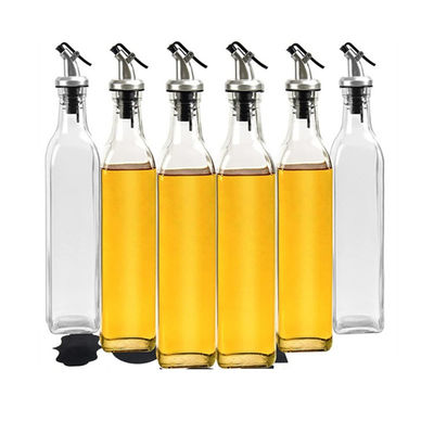 Vierkant calcium na glas azijn olijfolie dispenser fles met spuitstuk De ultieme keuken essentieel