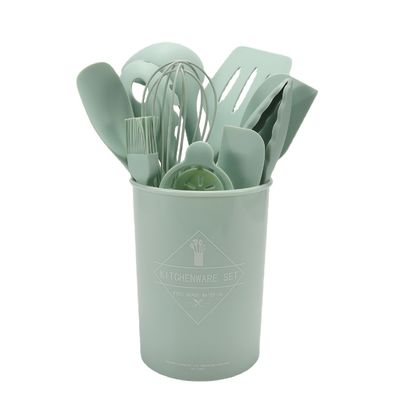 Keuken Silicone Spatula Set met opslag emmer 12 stukken Bakgereedschap Niet-stick gereedschappen