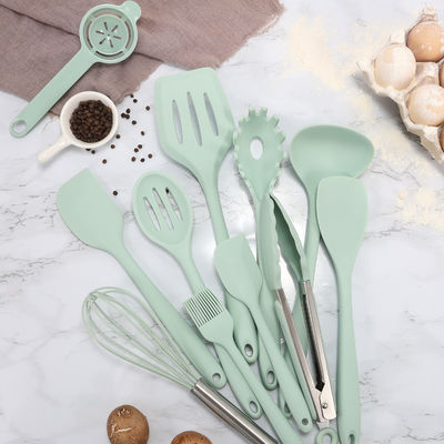 Keuken Silicone Spatula Set met opslag emmer 12 stukken Bakgereedschap Niet-stick gereedschappen