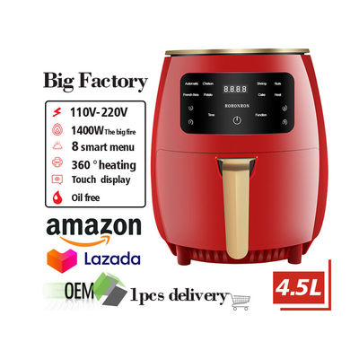 Een Touch Digital Control Air Fryer Geen olie nodig Perfect voor feest Plastic huishoudelijk apparaat