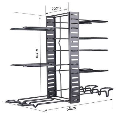 Verstelbare keukenkas pot en pan organisator 8 tier rack met 3 DIY methoden