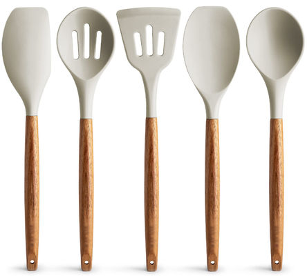 Hoogtemperatuur kookgereedschap voor de keuken 5 stukken niet-klevende silikoon spatula lepel