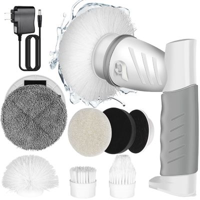 Sponge Style 5 in 1 elektrische reinigingsborstel voor badkamer bad en vaatwasbak