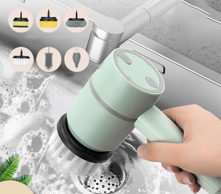 Sponge Style 5 in 1 elektrische reinigingsborstel voor badkamer bad en vaatwasbak