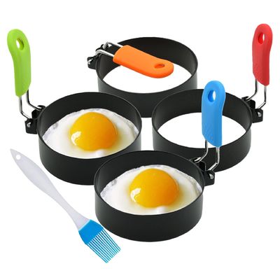 Huis Keuken Roestvrij staal ei kookringe pannenkoek schimmel voor het bakken van eieren en omelet