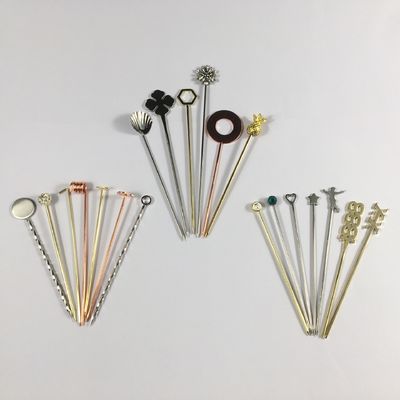 304 roestvrij staal cocktail pinnen Swizzle Stick voor herbruikbare kleine peddels Custom pinnen