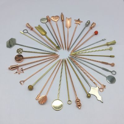 304 roestvrij staal cocktail pinnen Swizzle Stick voor herbruikbare kleine peddels Custom pinnen