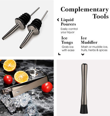 Classic Design 11-Piece Bartender Kit Cocktail Smoker Set 750 ml/600 ml voor de productie