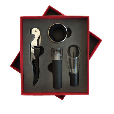Rood zeepaard mes cadeau doos bar gereedschap type kurkentrekker wijnopener set