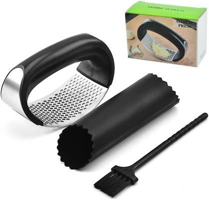 Custom Logo Fruit Vegetable Tools Roestvrij staal Knoflook Press Chopper Keuken Gadget Tool