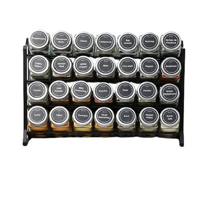 3-tier Spice Rack Standing Type Metalen Kruidenfles Organisator voor Keuken Teller