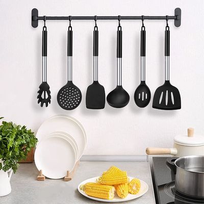 Gestookte siliconen niet-klevende lepel voor het bakken van vis lek spatula huishoudelijk kookgerei set