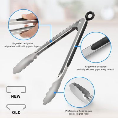Roestvrij staal Voedsel Anti-warmte Isolatie Silicone Brood Clip voor Duurzame Gereedschapssets