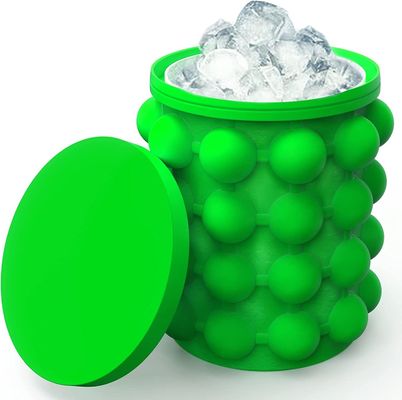 Stocked Modern Design Silicone Ice Cube Bucket voor ruimtebesparing Food Grade materiaal