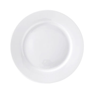 Gestookte witte keramische eetplaten voor restaurant Hotel Dinnerware Collectie