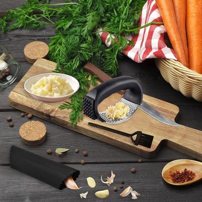 Compacte keuken gadgets 11 * 5.1 * 7.2cm Food Grade roestvrij staal knoflook pers