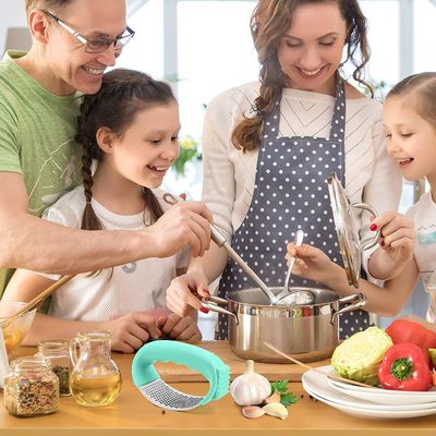 Compacte keuken gadgets 11 * 5.1 * 7.2cm Food Grade roestvrij staal knoflook pers