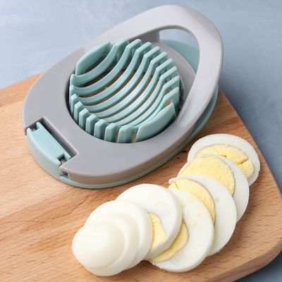 Roestvrijstalen ei snijmachine voor gekookte eieren handmatige ei snijdraad 12*8,3*3,2cm