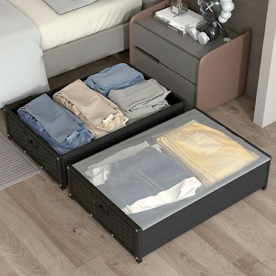 Onder bedkleding/speelgoed opslagdoos met katrol en deksel De ultieme ruimtebesparer
