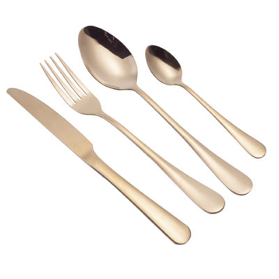 193G Gereedschap Bulk Goud bekleed roestvrij staal bestek Set Keuken vork Lepel mes