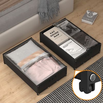 Logo Klanten logo Geaccepteerde opslaghouders Racks voor onderbed speelgoed en kleding organisatie