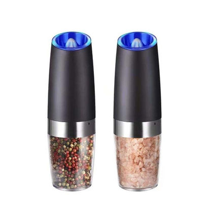 Duurzame Keuken Spice Zoutmolen met Blauw Licht Elektrische Zoutpepermolen Set