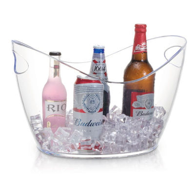 8L LED Acrylic Plastic IJsschotel Moderne ontwerp stijl voor feest Bar Schalen Tongs Type