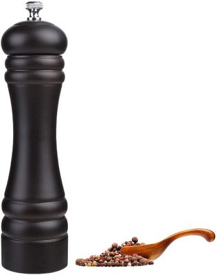 Gepersonaliseerd logo Houten handmatige zout- en pepermolenset met verstelbare grofheid